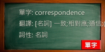 correspondence
