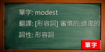 modest