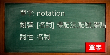 notation