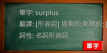 surplus