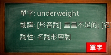 underweight